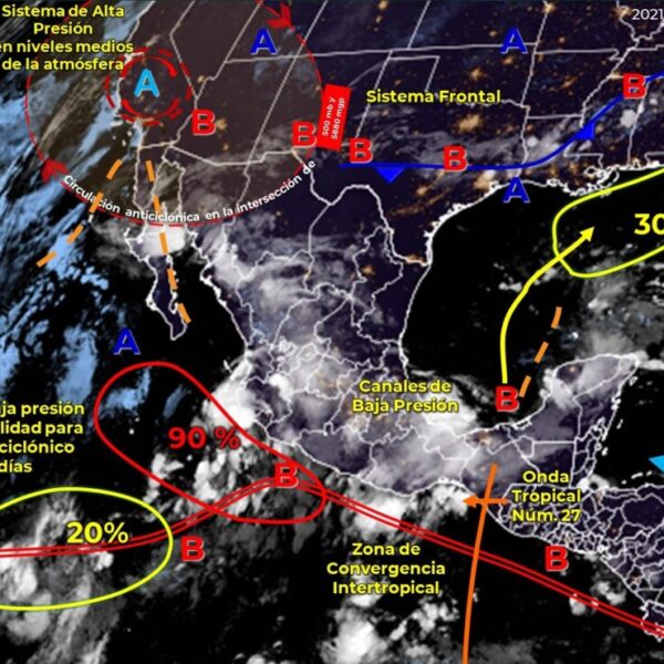 Clima: Se pronostican lluvias fuertes para hoy en Quintana Roo.