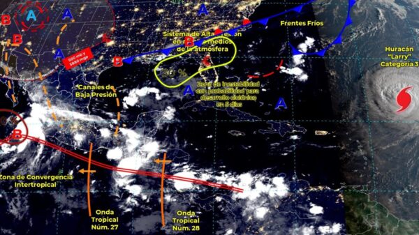 Pronóstico del clima para hoy martes 7 de septiembre en Quintana Roo.