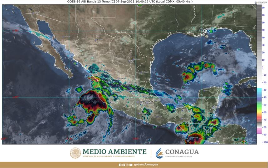 Pronóstico del clima para hoy martes 7 de septiembre en Quintana Roo; e intervalos de chubascos en Quintana Roo.