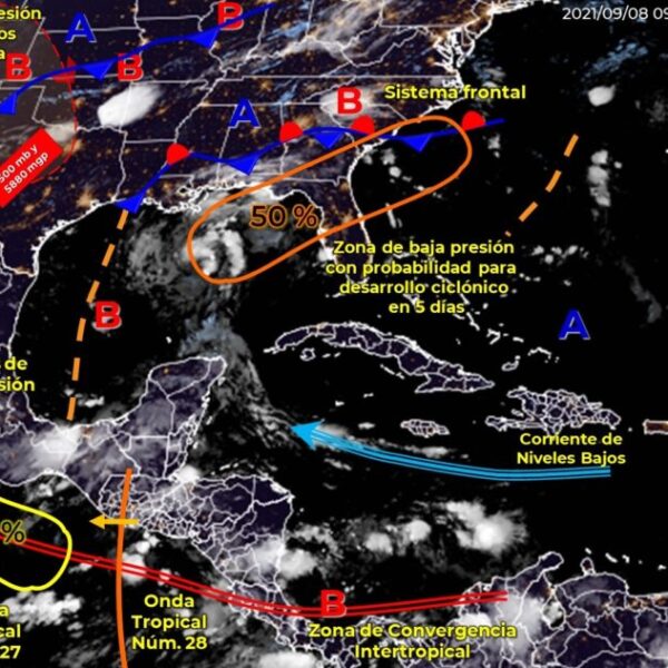 Pronóstico del clima para hoy miércoles en Quintana Roo.