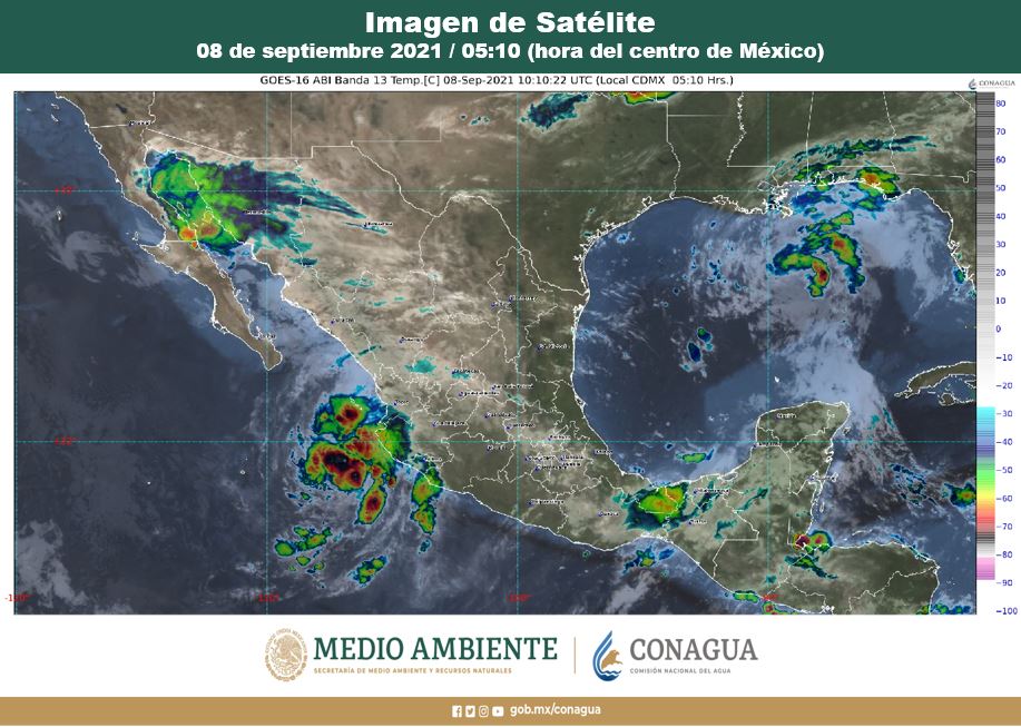 Pronóstico del clima para hoy miércoles en Quintana Roo; se prevén lluvias aisladas en la entidad con posibilidad de tormentas eléctricas.