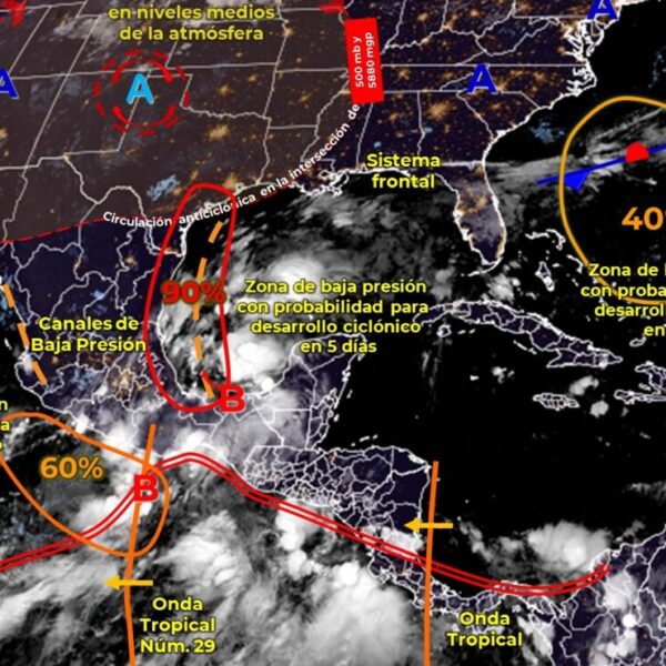 Pronóstico del clima para hoy domingo 12 de septiembre en Quintana Roo.