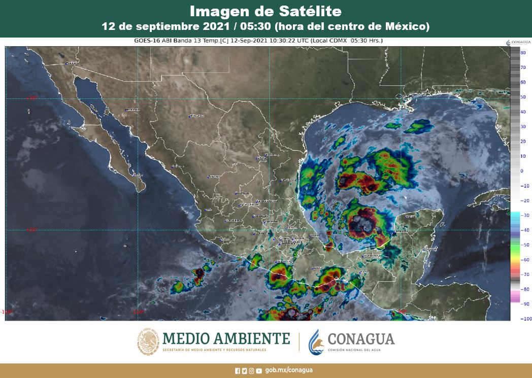 Pronóstico del clima para hoy domingo 12 de septiembre en Quintana Roo; se prevén lluvias aisladas y rachas de vientos.