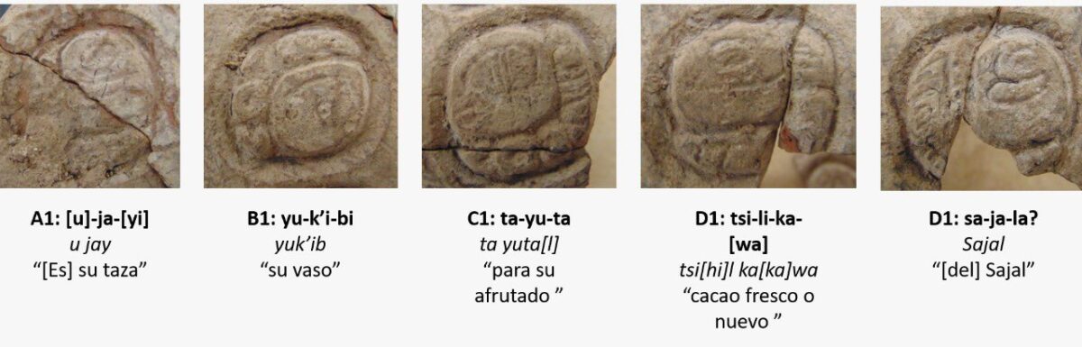 Tren Maya: En Yucatán descubren milenaria vasija con escritura jeroglífica; el vaso del Sajal”, como se le ha nombrado, fue recuperado cerca de la población de Maxcanú.