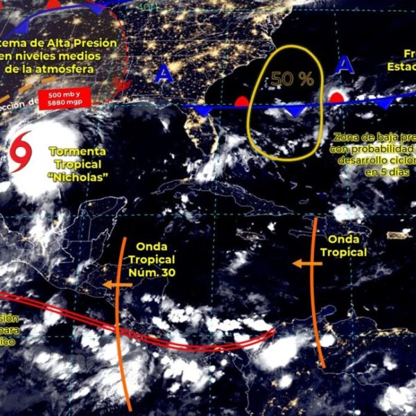 Pronóstico del clima para hoy lunes 13 de septiembre en Quintana Roo.