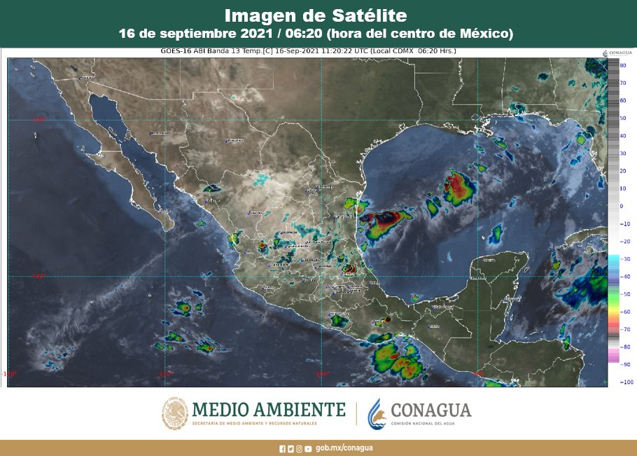 Clima: Se pronostican algunos chubascos aislados en Quintana Roo; la onda tropical número 11 se ubica en la costa oriental de la entidad.
