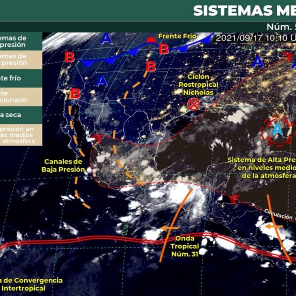 Clima: Probabilidad de chubascos para hoy viernes en Quintana Roo.