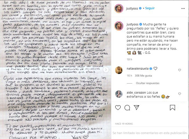 La preocupación más grande de YosStop en la cárcel