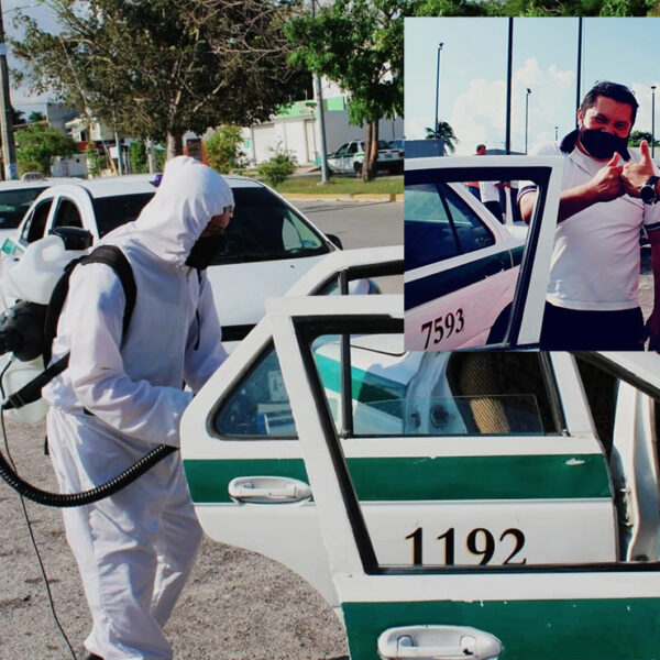 Sanitizan 106 unidades vehiculares en Cancún por medio de denuncia ciudadana