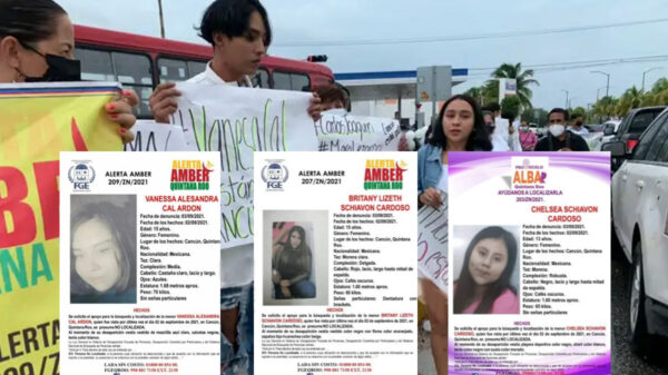 Cancún: Protestan padres y amigos de menores desaparecidas en la SM 225