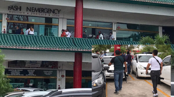 Cancún: Alarma por fuerte movilización policiaca en Plaza Hong Kong