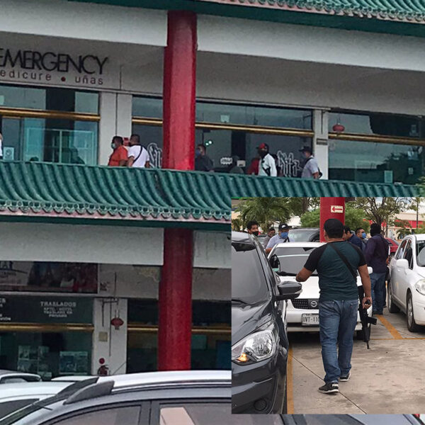 Cancún: Alarma por fuerte movilización policiaca en Plaza Hong Kong