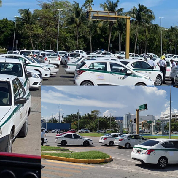 Cancún: Taxistas vuelven a bloquear acceso a Zona Hotelera