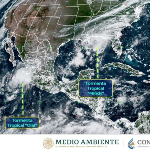 Se esperan lluvias en 6 estados debido a la tormenta tropical “Olaf”
