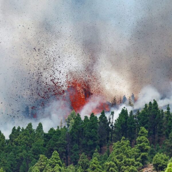 Entra volcán erupción en isla española de La Palma (VIDEO).