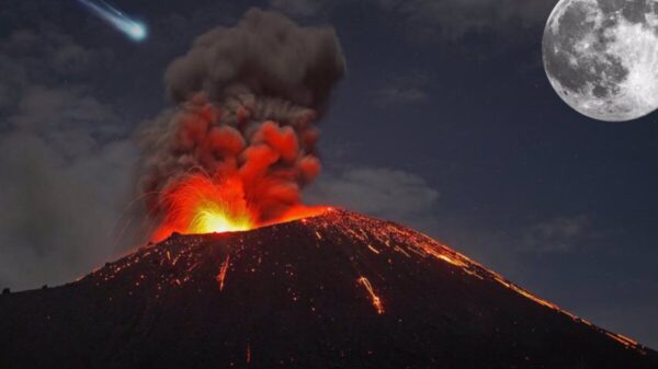 Avanza lava del volcán Cumbre Vieja en Canarias; miles huyen. Imagen facilitada generosamente por Tnevni Odunem @TOdunem