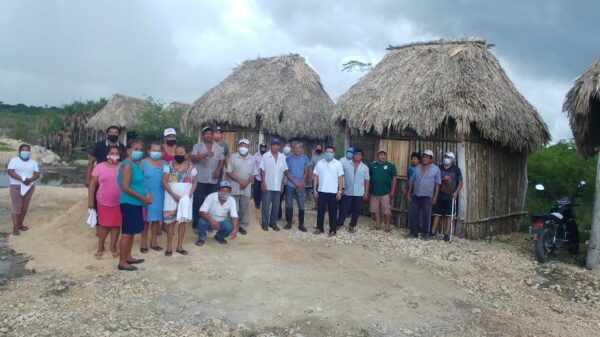 Red de Ejidos supervisa cabañas de proyecto ecoturístico de la Laguna Chaac Ha en Juárez.