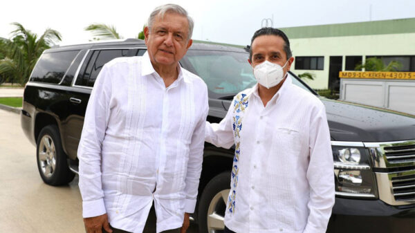Llega AMLO a Quintana Roo para supervisar obras del Tren Maya