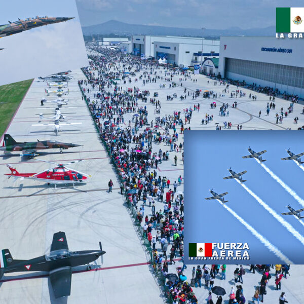 Con majestuosa exhibición, concluye IV edición de la Feria Aeroespacial México