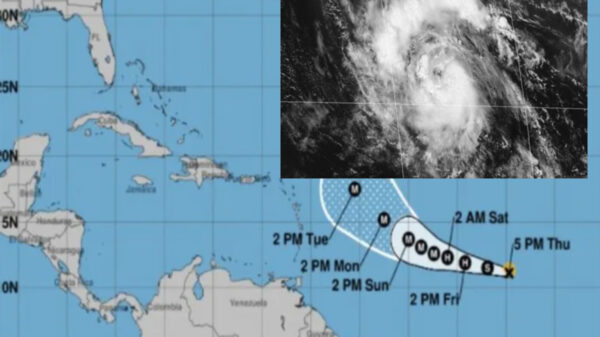 "Sam" ya es Tormenta Tropical y será huracán categoría 3