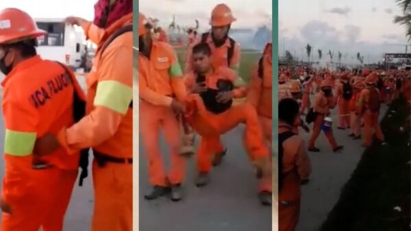Enfrentamiento de trabajadores en la Refinería de Dos Bocas en Tabasco (VIDEOS).