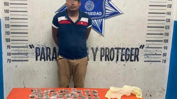 Playa del Carmen: Cae un sujeto con 69 dosis de drogas.