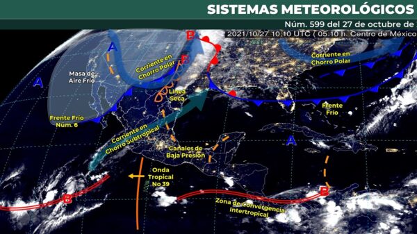 Pronóstico del clima para hoy miércoles 27 de octubre en Quintana Roo.