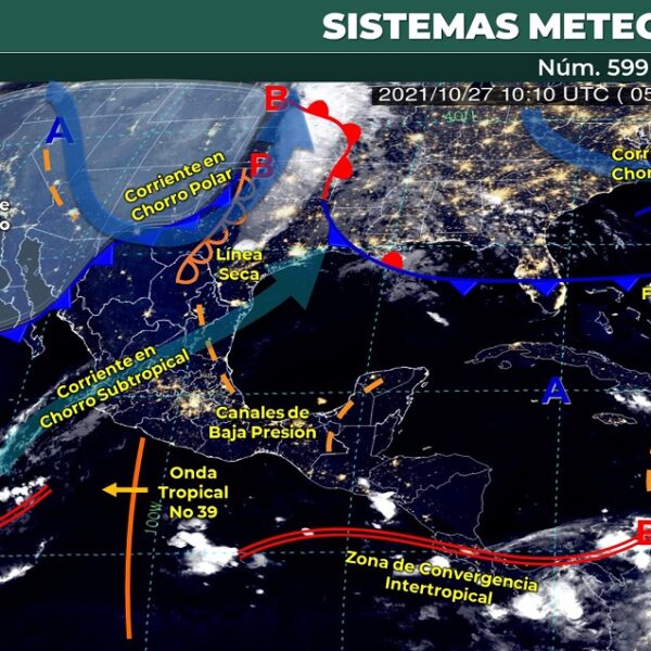 Pronóstico del clima para hoy miércoles 27 de octubre en Quintana Roo.
