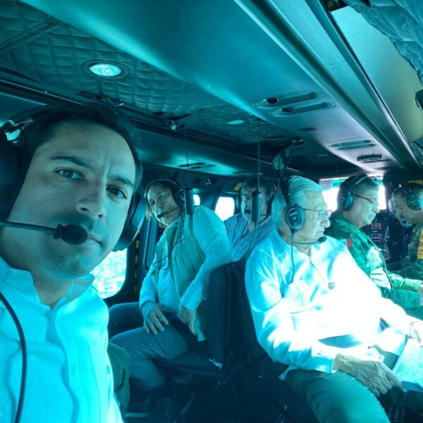 Supervisa AMLO obras del Tren Maya en la Península