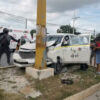 Cancún: Múltiples lesionados en choque entre taxista y particular