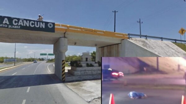 Se arroja presuntamente de puente de Cancún y muere