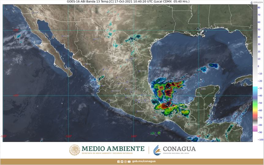 Pronóstico del clima para hoy domingo 17 de octubre en Quintana Roo; se prevén chubascos para la entidad y un ambiente y caluroso.