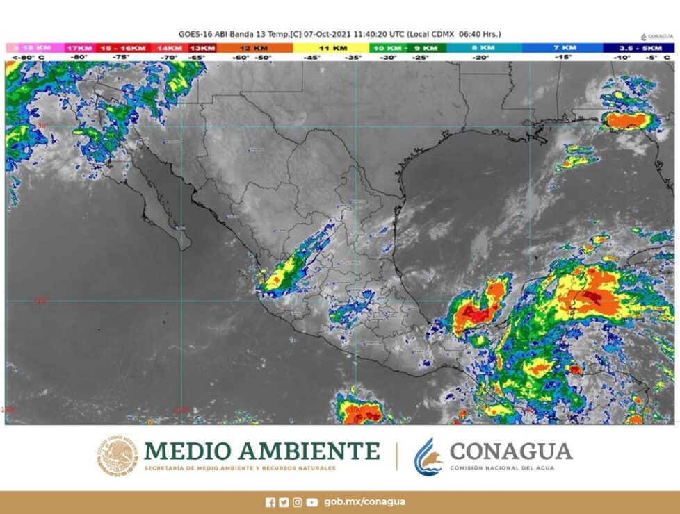 Clima: Se prevén lluvias fuertes para hoy jueves en Quintana Roo; el frente frío 2 interaccionará con la onda tropical 35 en la zona Sureste.