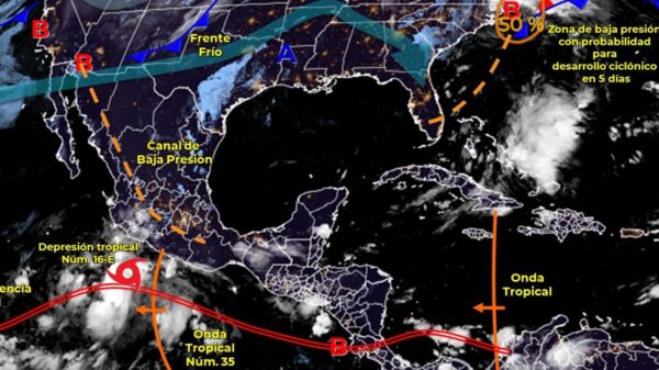 Pronóstico del clima para hoy domingo 10 de  octubre en Quintana Roo.
