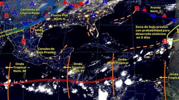 Pronóstico del clima para hoy viernes 15 de octubre en Quintana Roo.