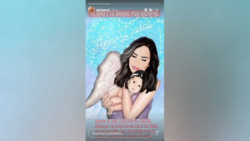 Gloria Trevi recuerda a su fallecida hija Ana Dalai