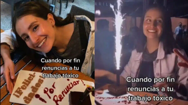 Joven se viraliza al celebrar que renunció a su "trabajo tóxico"