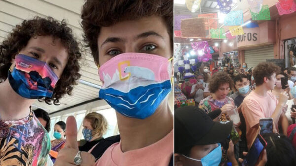 Luisito Comunica y Juanpa Zurita causan alboroto en mercado de Mérida