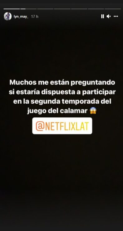 ¿Lyn May estaría dispuesta a participar en “El Juego del Calamar”?
