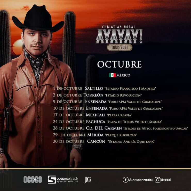 Por conciertos de Christian Nodal realizan tala ilegal en Baja California