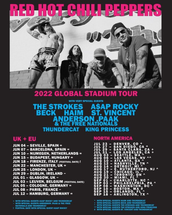 Red Hot Chili Peppers revela que ya está terminado su nuevo álbum