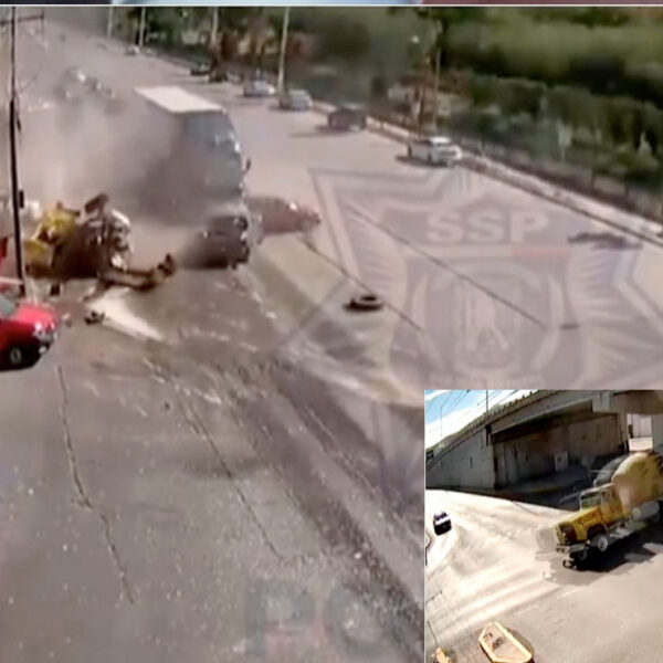 Camión se queda sin freno y choca; un muerto y varios heridos