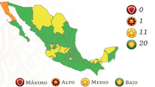 Informa SSa que más de la mitad del país está en Semáforo color verde