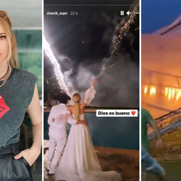 Shanik Aspe renueva votos matrimoniales con lujosa fiesta y termina en incendio