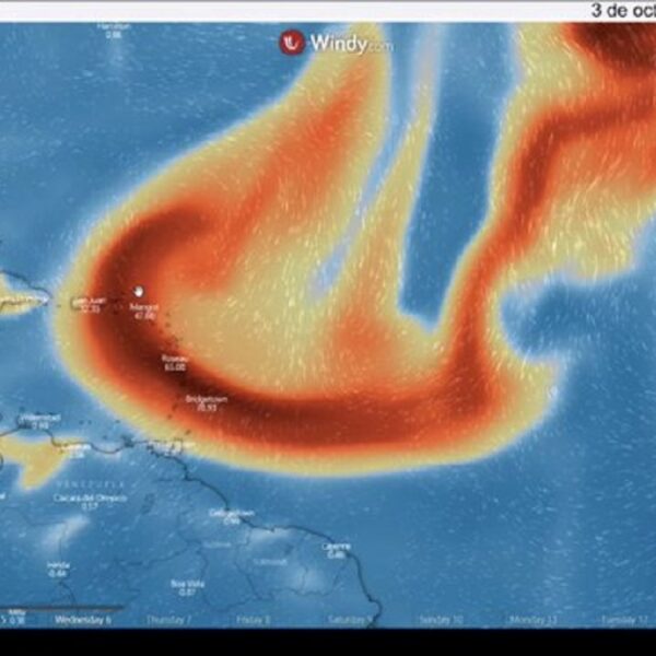 Cenizas del volcán en España llegan a la Península de Yucatán