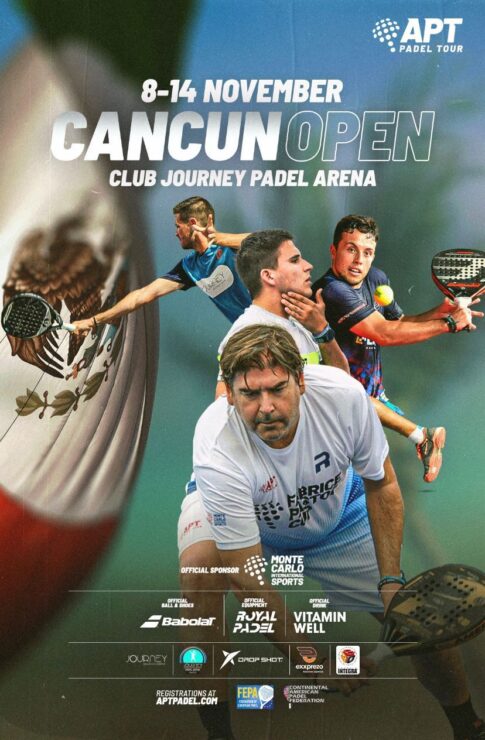 Cancún Open de APT Pádel Tour 2021, circuito internacional más importante del mundo.