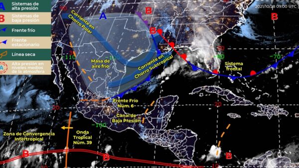 Pronóstico del clima para hoy jueves 28 de octubre en Quintana Roo.