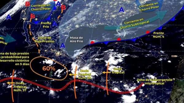Clima: Se prevén lluvias fuertes para hoy en Quintana Roo.