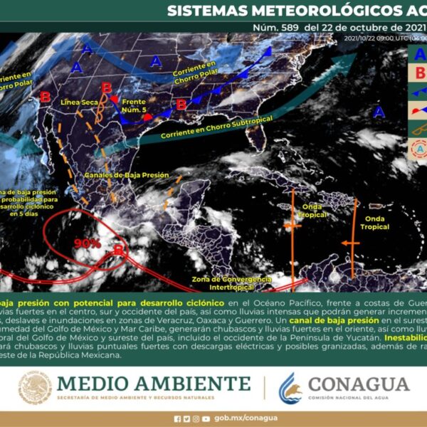 Clima: Pronostican intervalos de chubascos para Quintana Roo.
