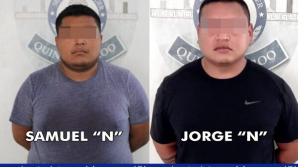 Detienen a ex policía de Cancún y cómplice como presuntos asaltantes
